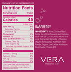 Vera Raspberry Nutrition Facts and Ingredients